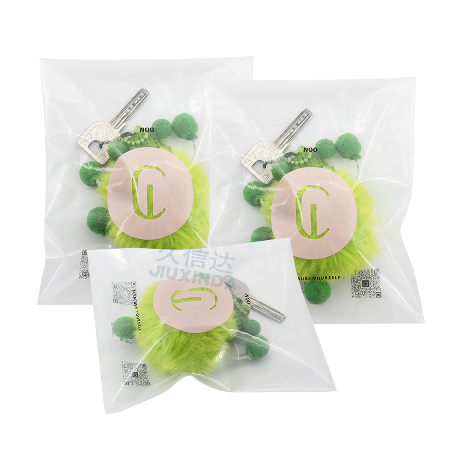 可回收環保鑰匙扣包裝袋定製(圖（tú）6)