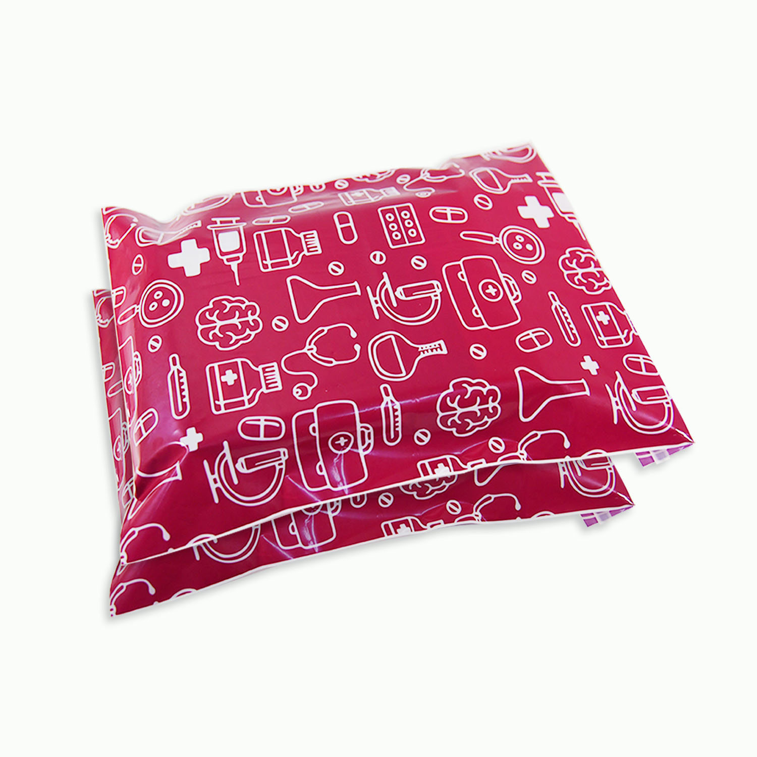 可（kě）回（huí）收PE紅色（sè）快遞袋定製(圖5)