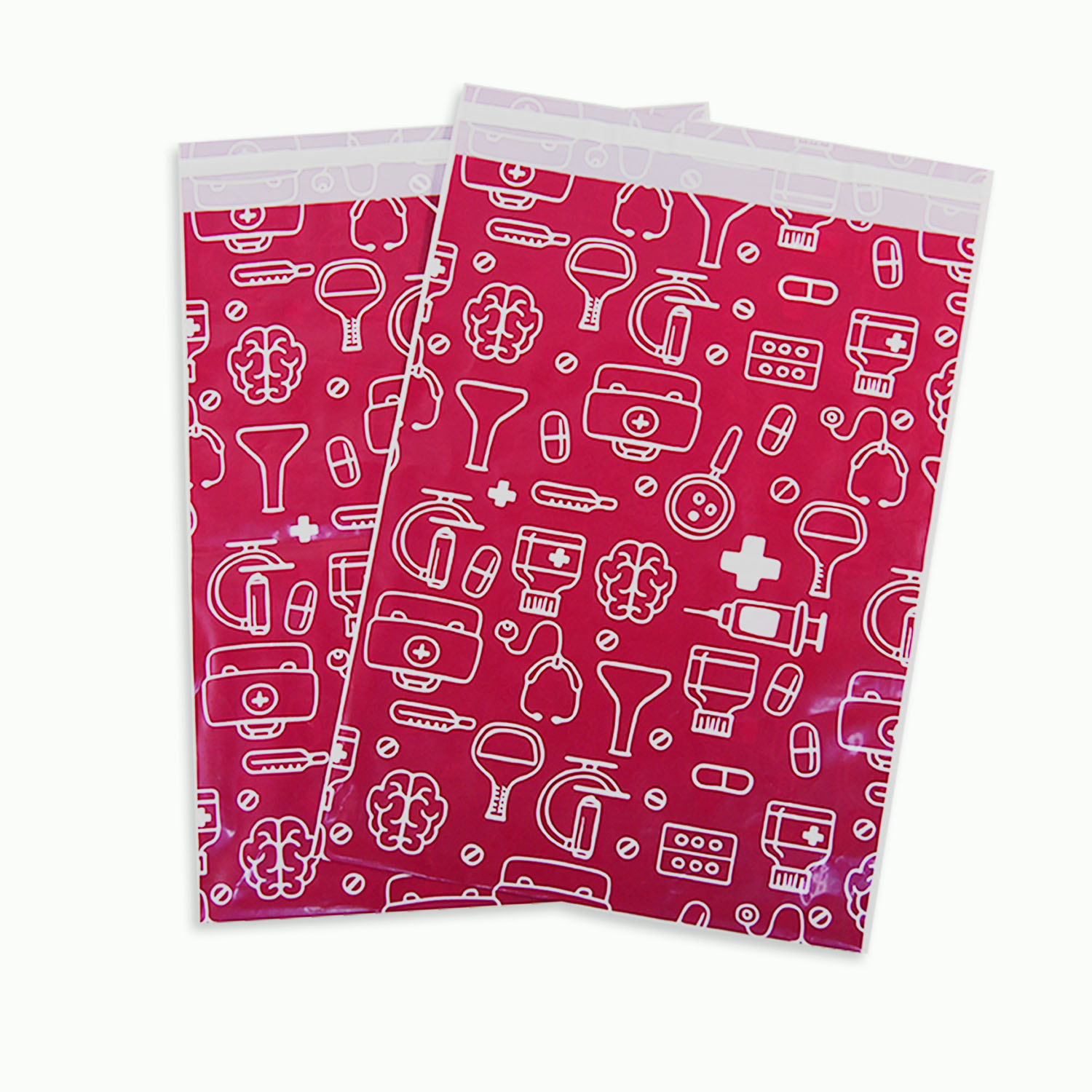 可回收PE紅色快遞袋定製(圖6)