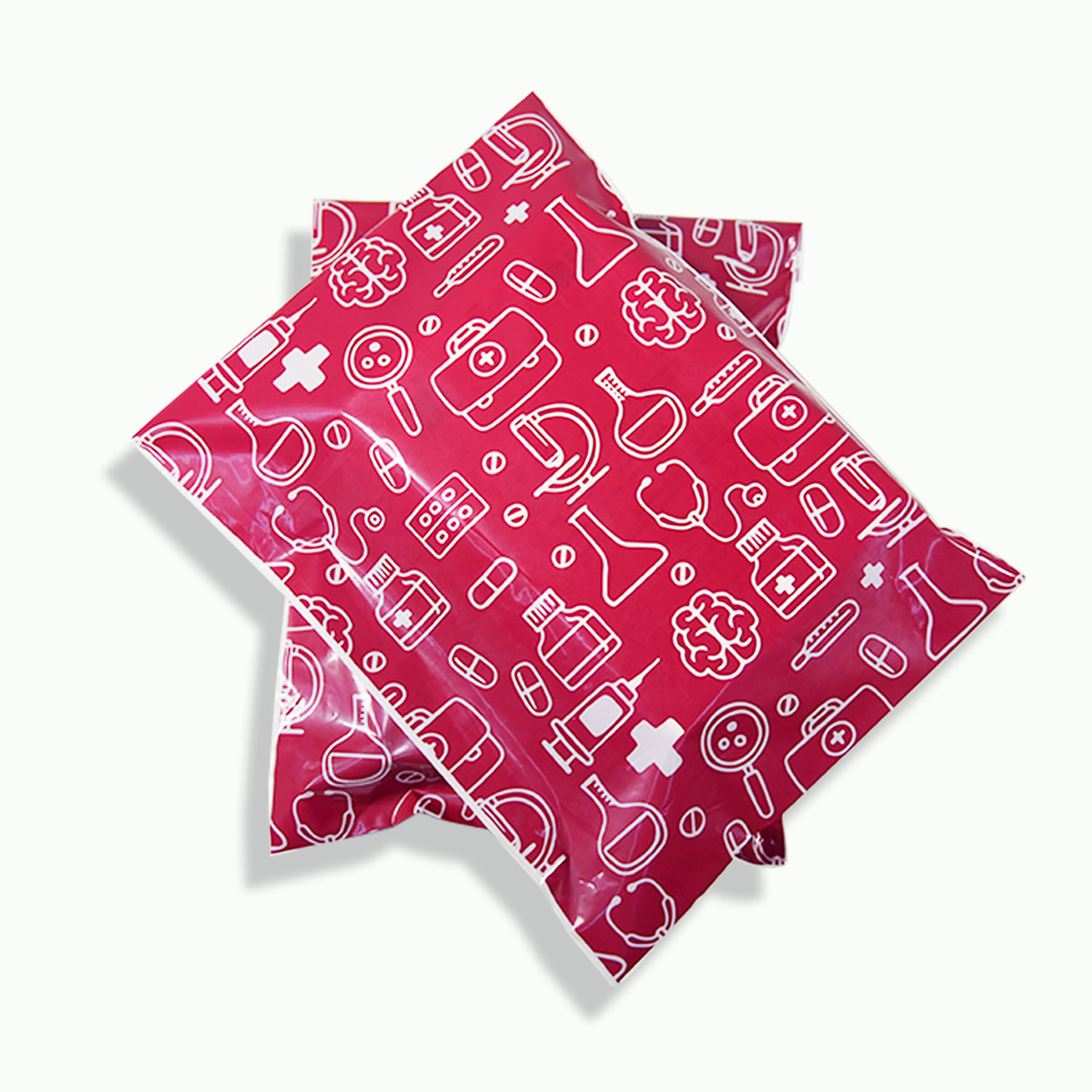 可回收PE紅色快遞袋定製(圖4)